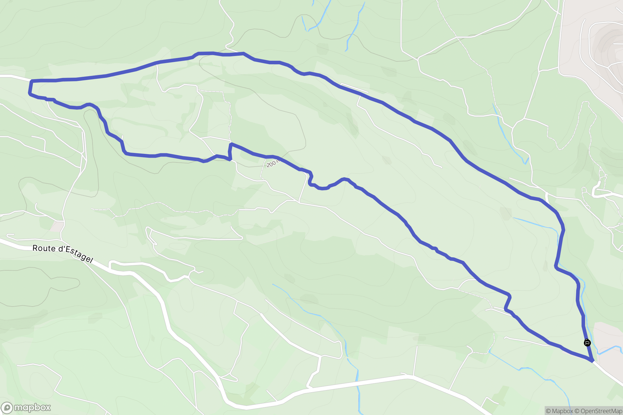 Baixas : carte du parcours de randonnée - France