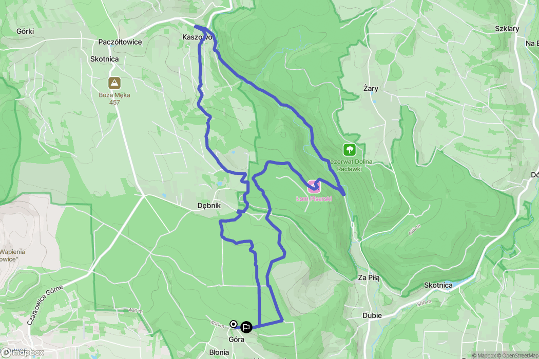 Siedlec: mapa trasy - Poland