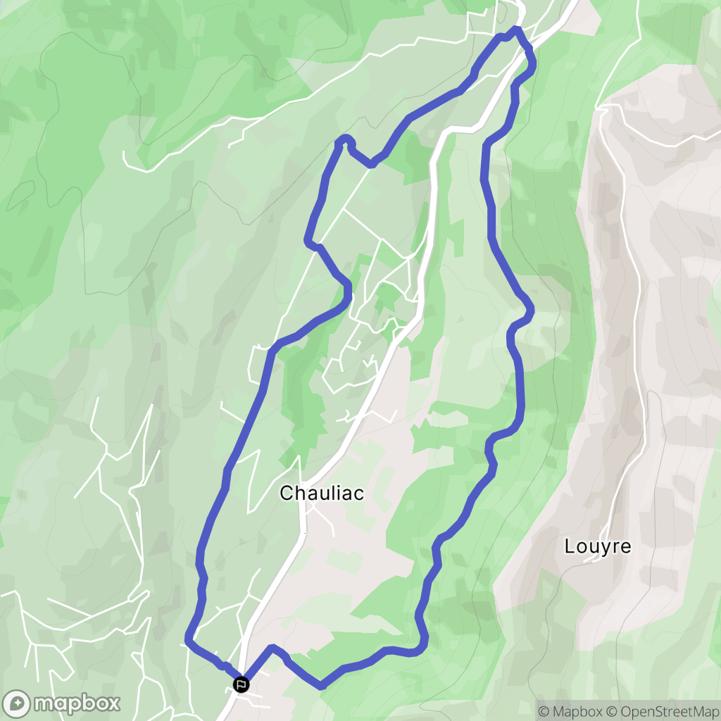 Vesseaux : carte du parcours de randonnée - France