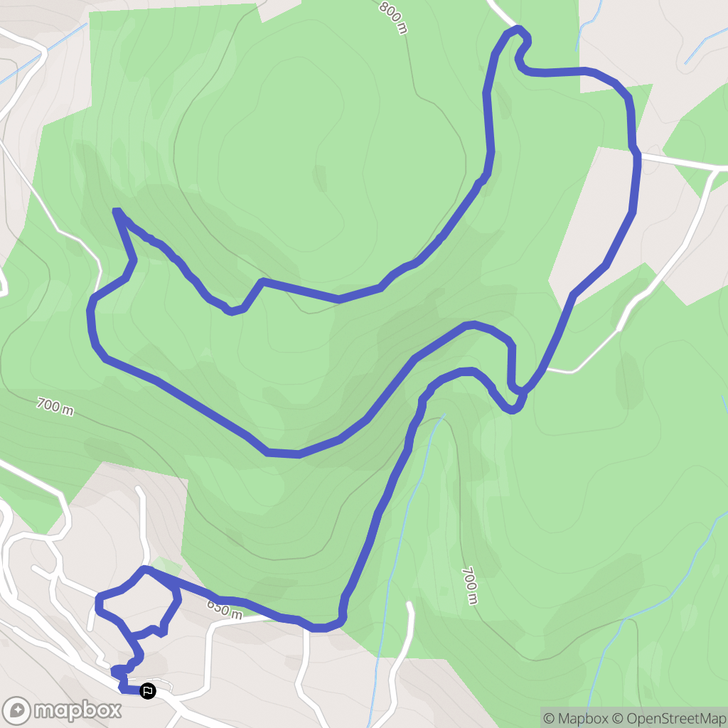 Châteauneuf-de-Vernoux : carte du parcours de randonnée - France