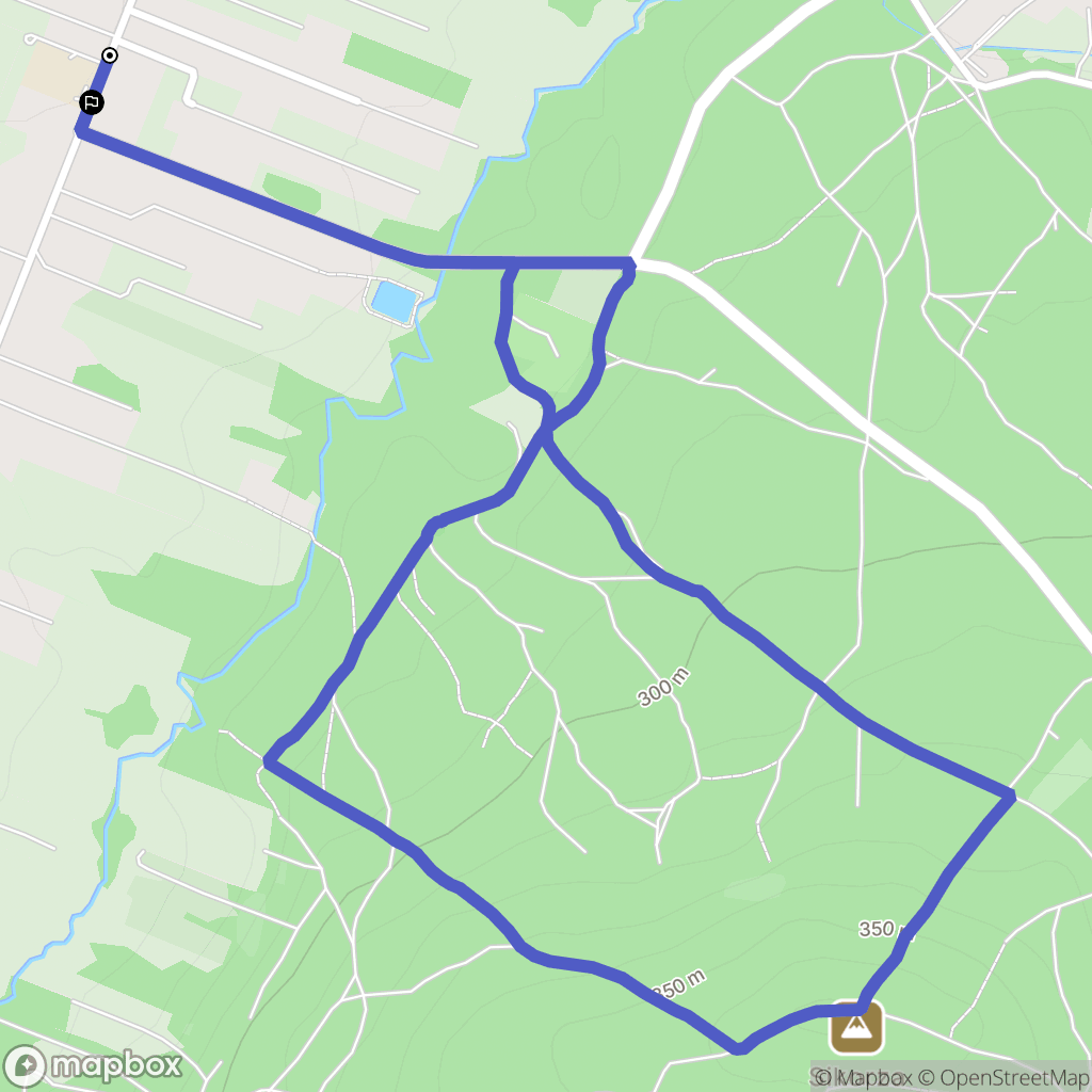 Niestachów: mapa trasy - Poland
