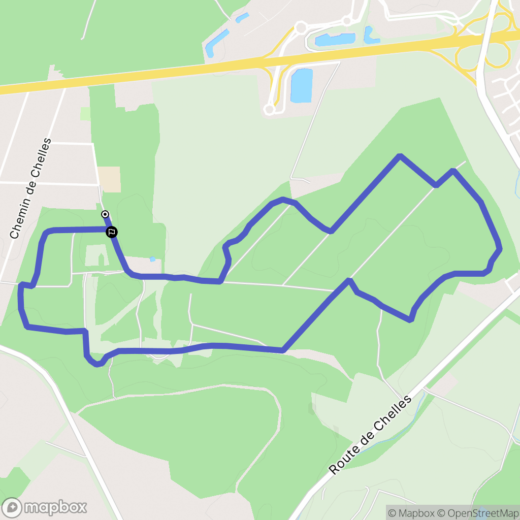 Claye-Souilly : carte du parcours de randonnée - France