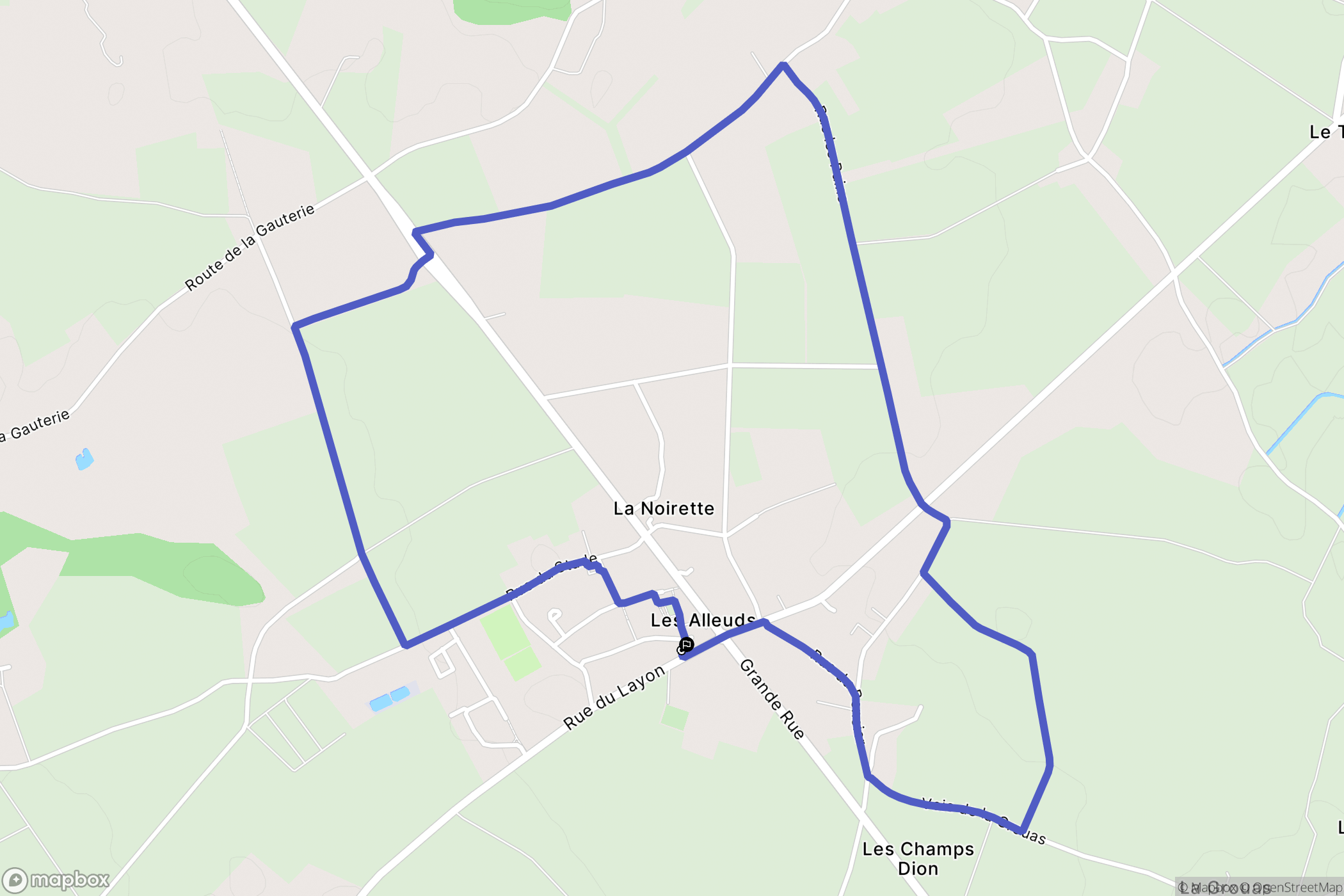 Brissac-Loire-Aubance : carte du parcours de randonnée - France