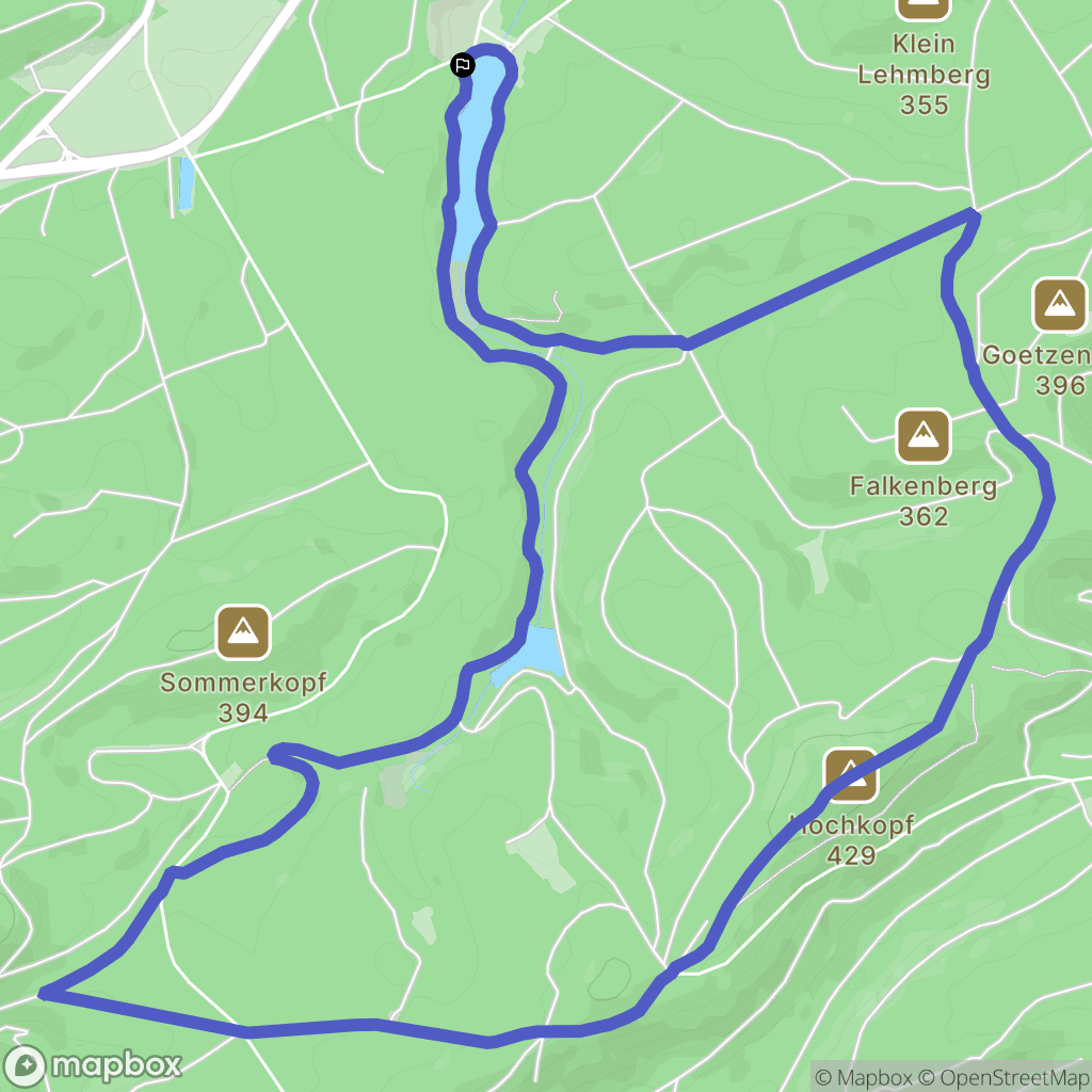 Bitche : carte du parcours de randonnée - France