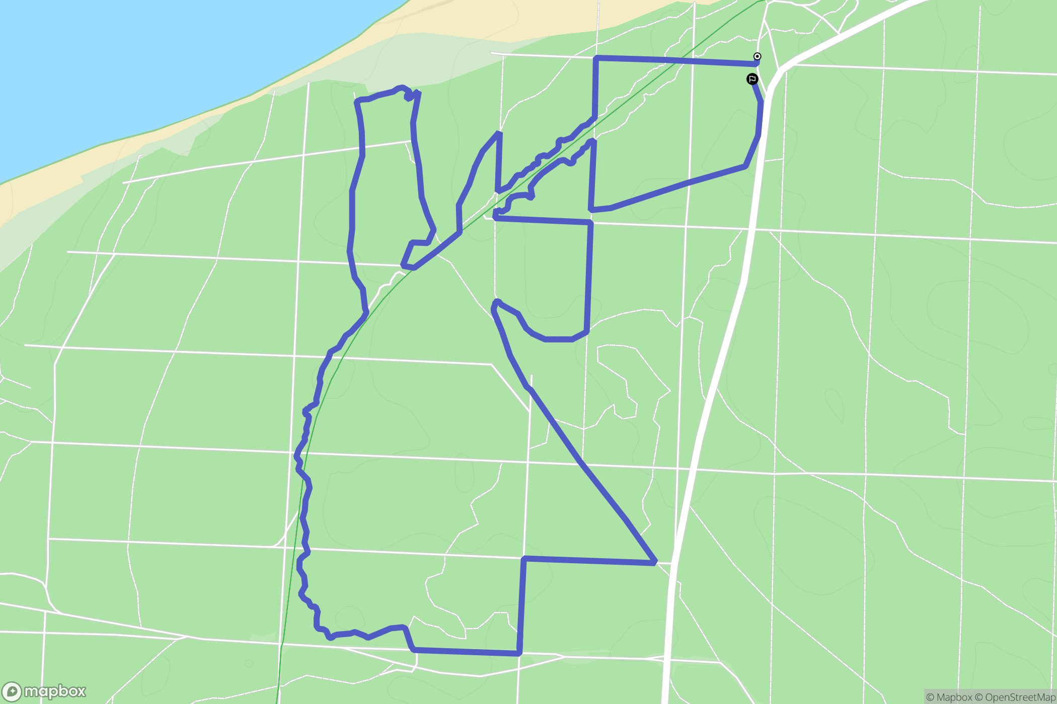 La Tremblade : carte du parcours de randonnée - France