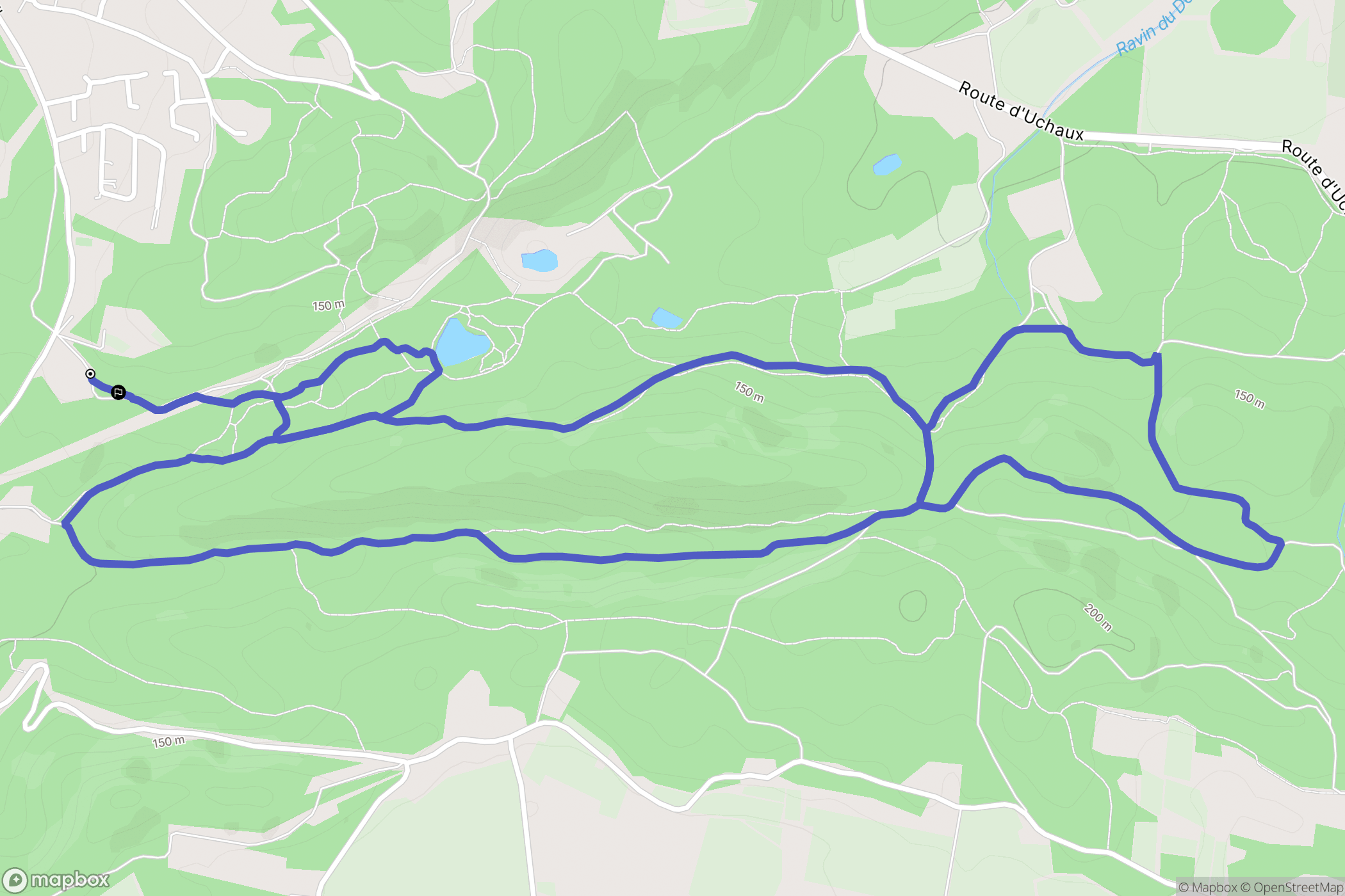Aumessas : carte du parcours de randonnée - France