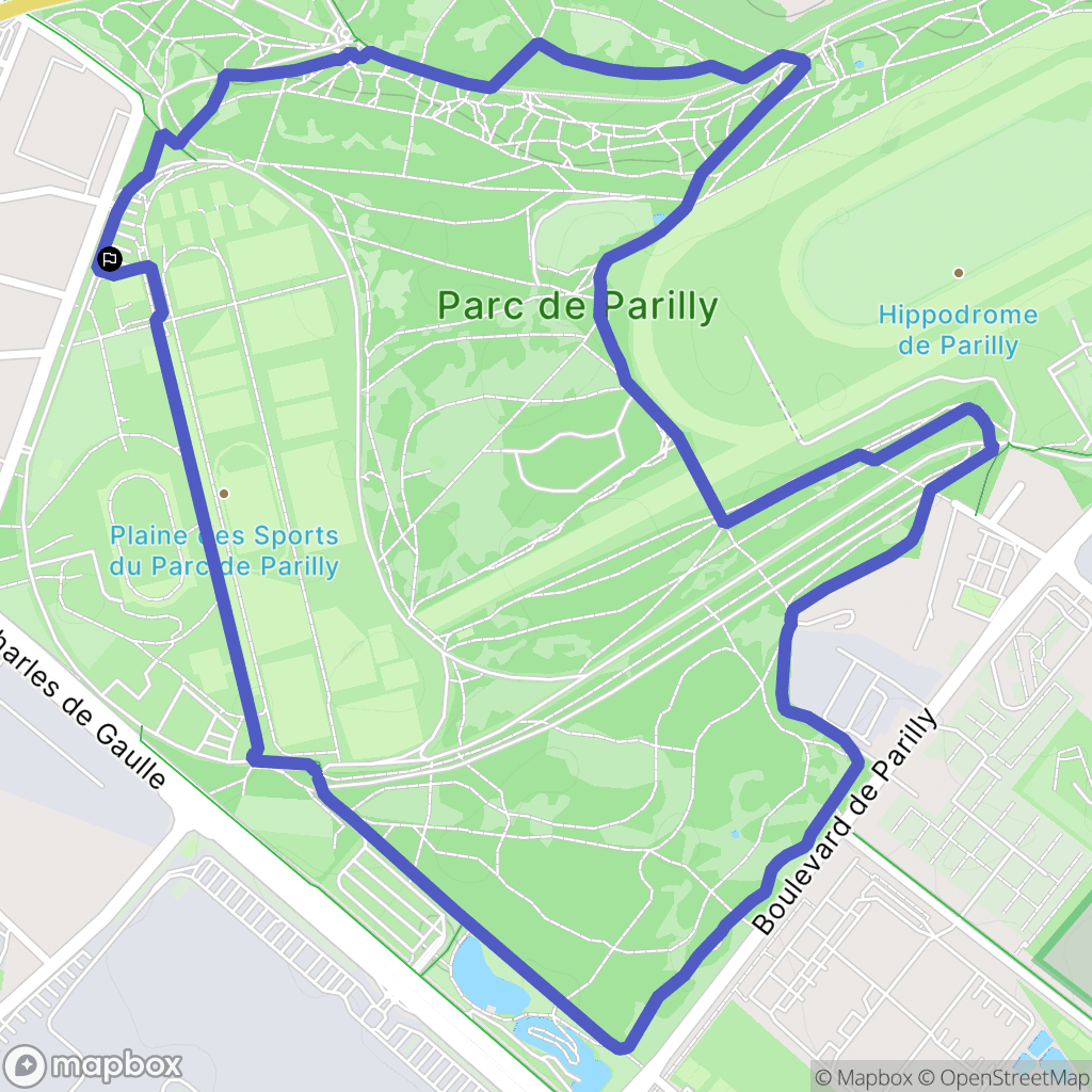Vénissieux : carte du parcours de randonnée - France