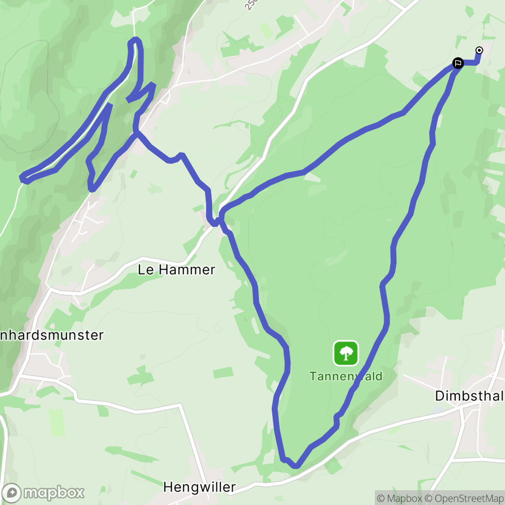 Marmoutier : carte du parcours de randonnée - France