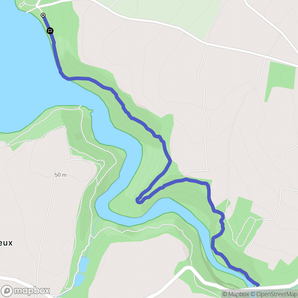Lamballe-Armor : carte du parcours de randonnée - France