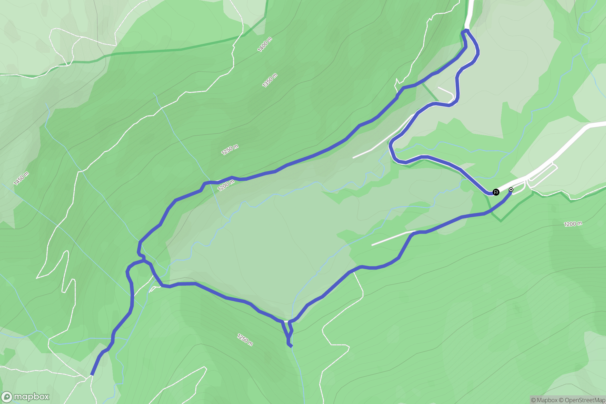 Chambon-sur-Lac : carte du parcours de randonnée - France