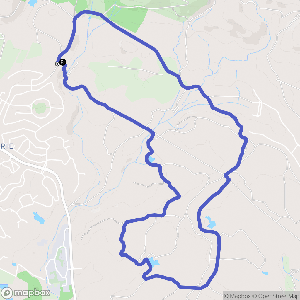 Roquebrune-sur-Argens : carte du parcours de randonnée - France