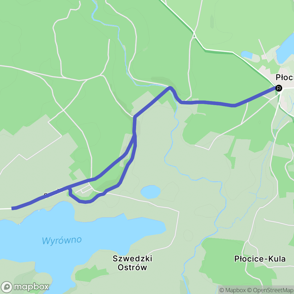 Płocice: mapa trasy - Poland