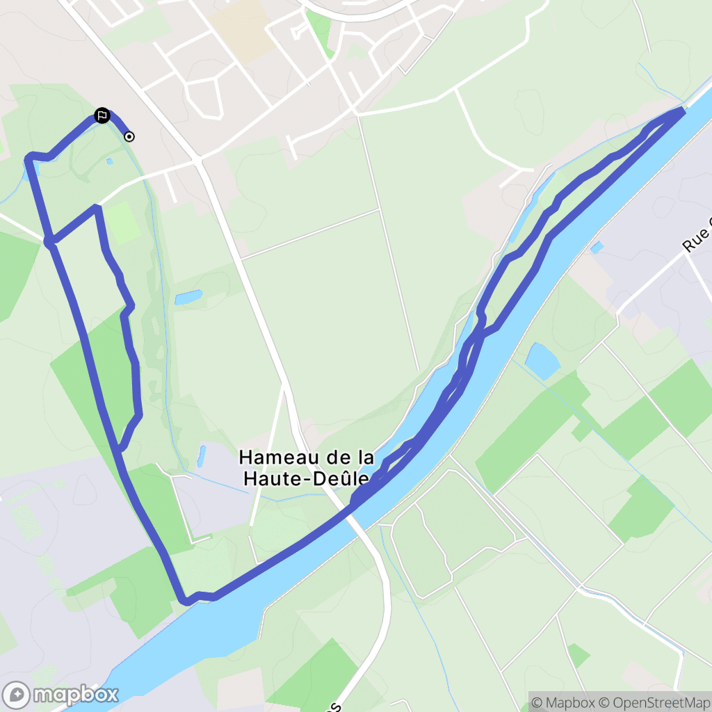 Wavrin : carte du parcours de randonnée - France
