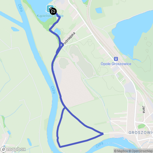 Opole: mapa trasy - Poland