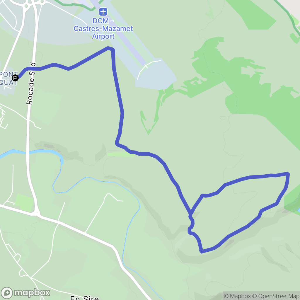 Labruguière : carte du parcours de randonnée - France