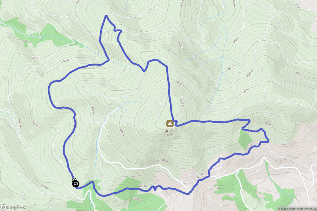 Macaye : carte du parcours de randonnée - France