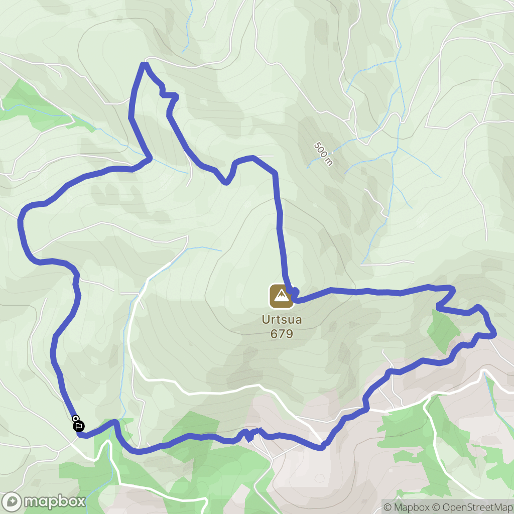 Macaye : carte du parcours de randonnée - France
