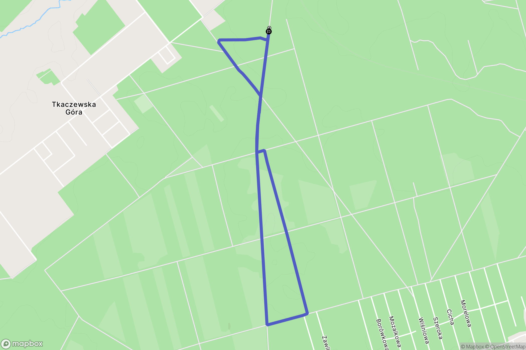 Duraj: mapa trasy - Poland