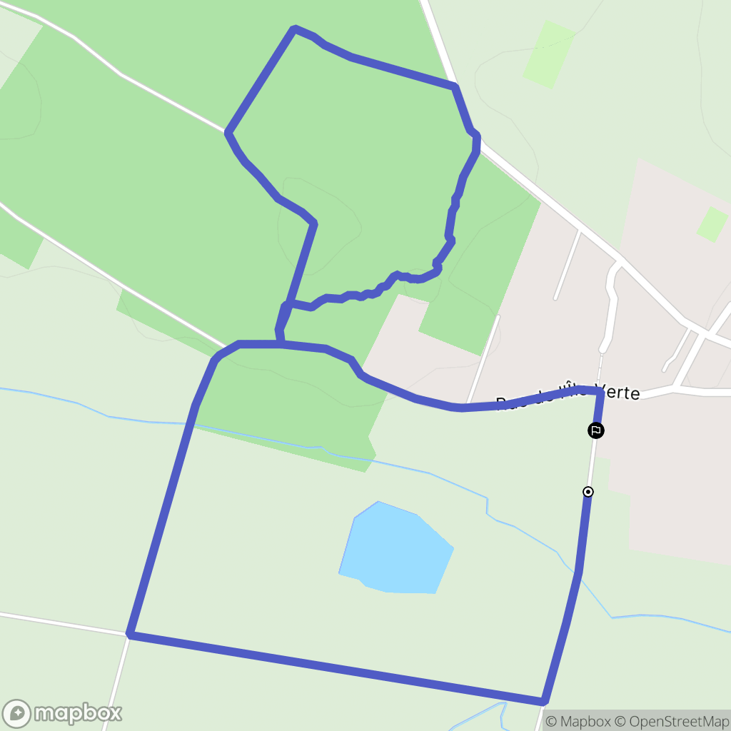 Balzac : carte du parcours de randonnée - France
