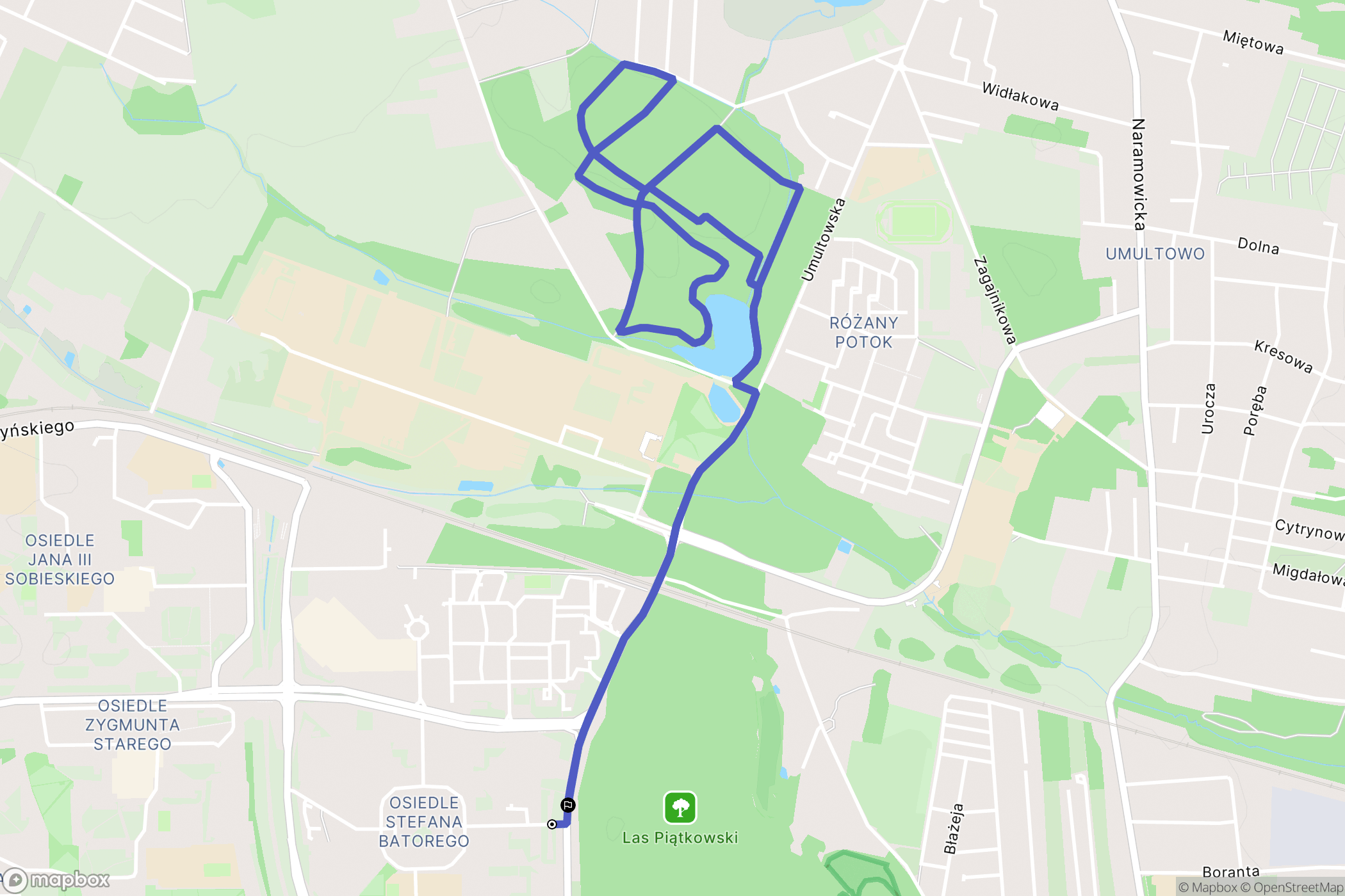 Poznań: mapa trasy - Poland