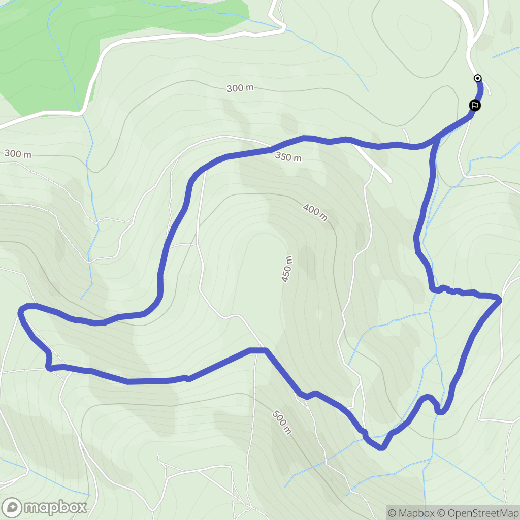 Hasparren : carte du parcours de randonnée - France