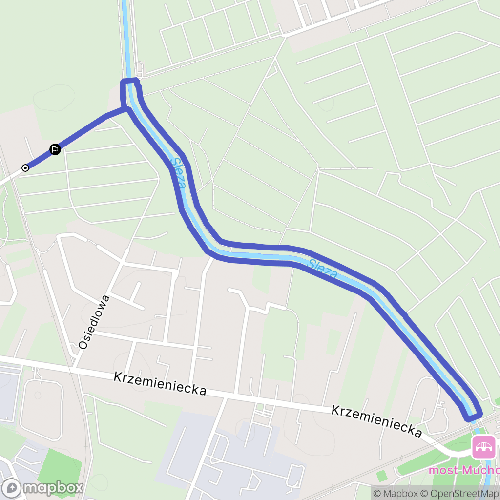 Wrocław: mapa trasy - Poland