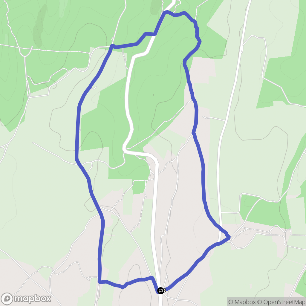 Cabrières : carte du parcours de randonnée - France