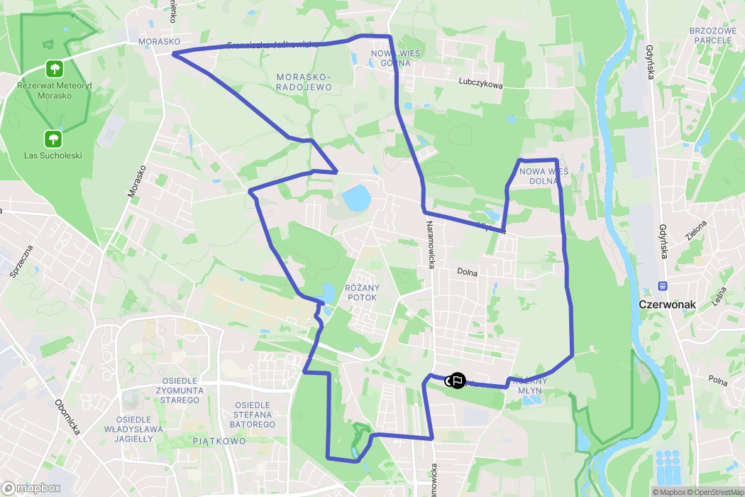 Poznań: mapa trasy - Poland