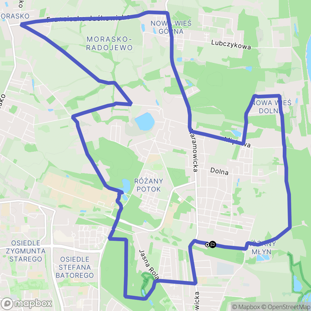 Poznań: mapa trasy - Poland
