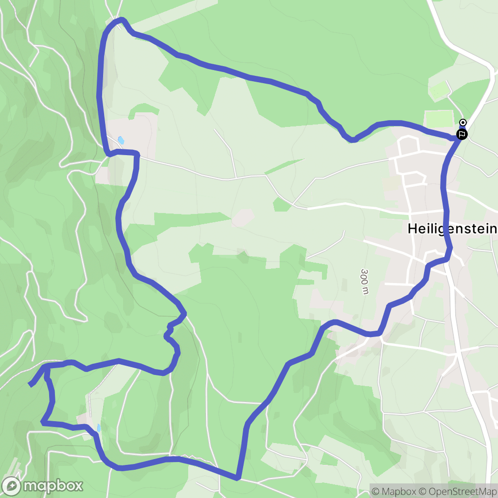 Heiligenstein : carte du parcours de randonnée - France