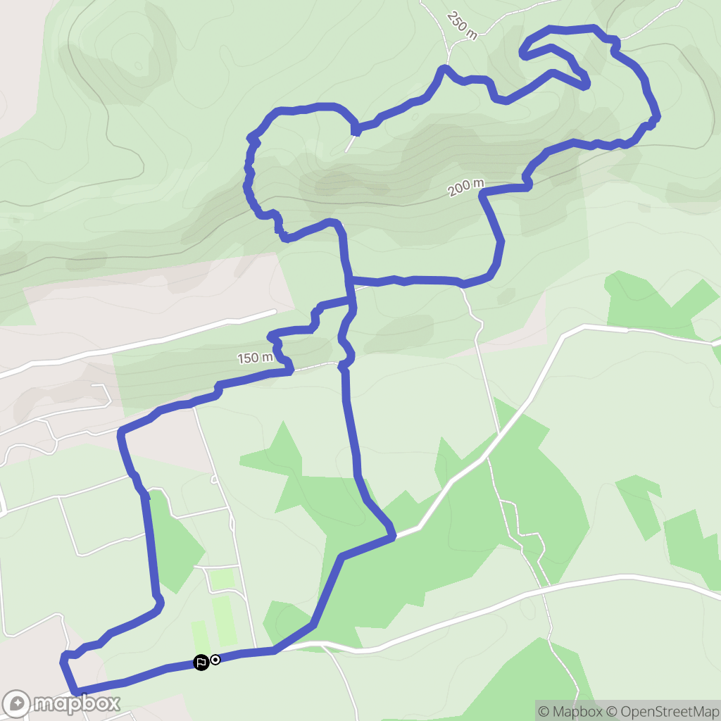 Pélissanne : carte du parcours de randonnée - France