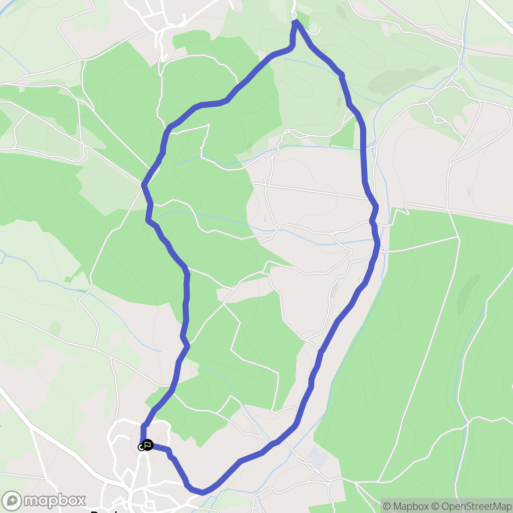 Parignargues : carte du parcours de randonnée - France