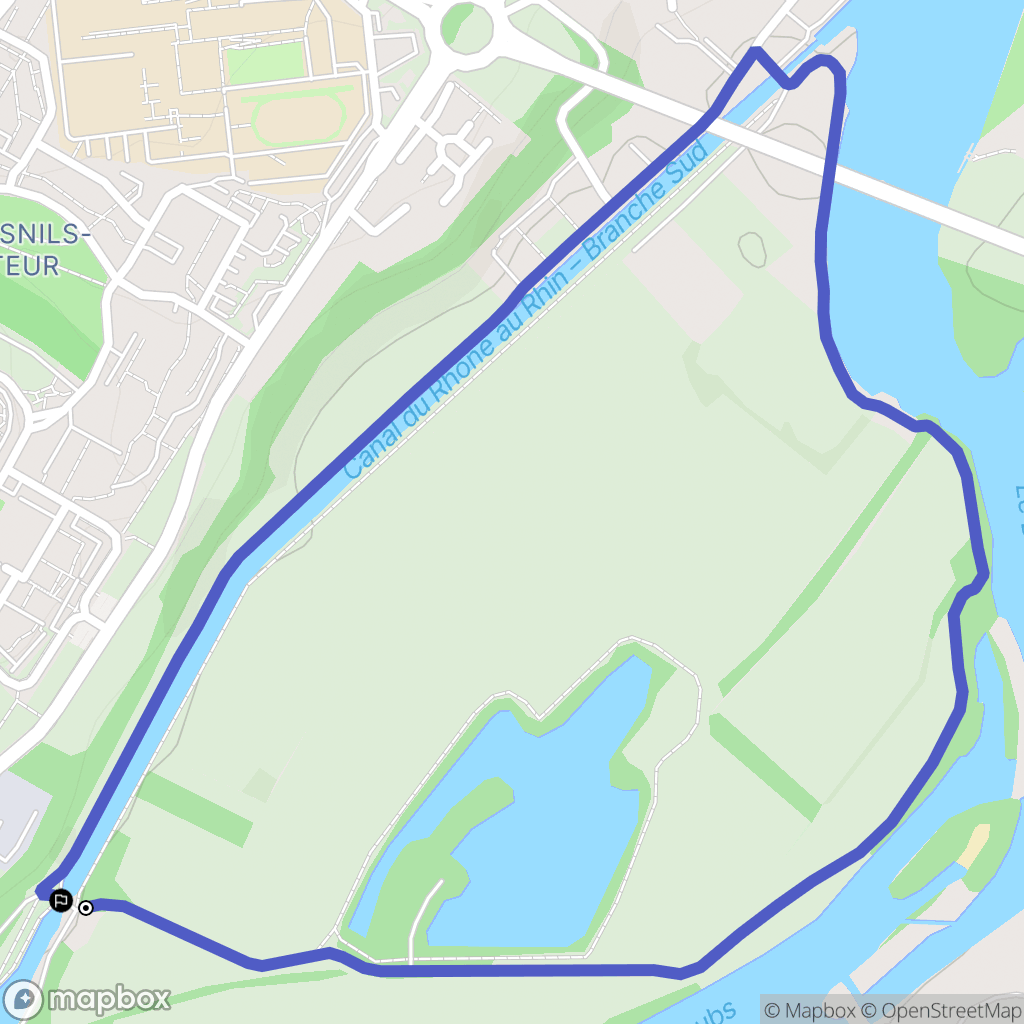 Dole : carte du parcours de randonnée - France