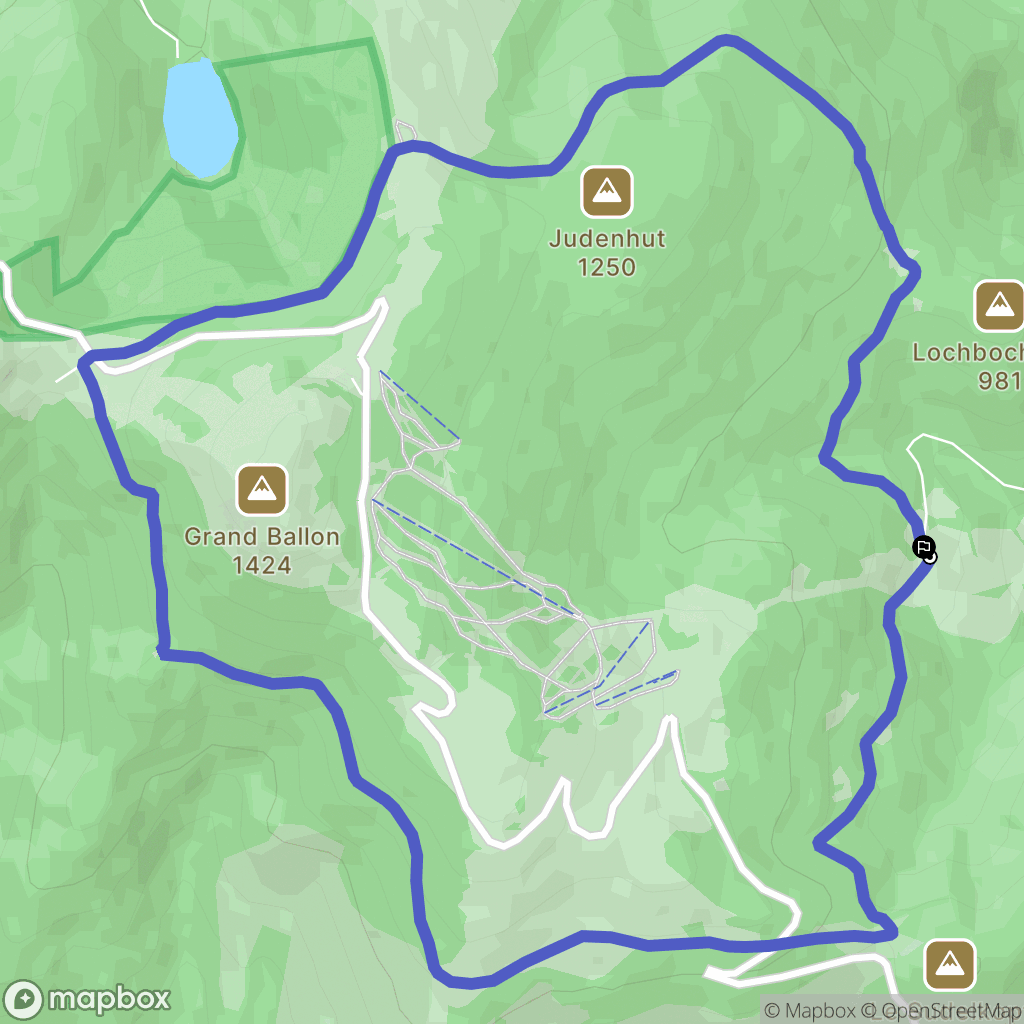 Soultz-Haut-Rhin : carte du parcours de randonnée - France
