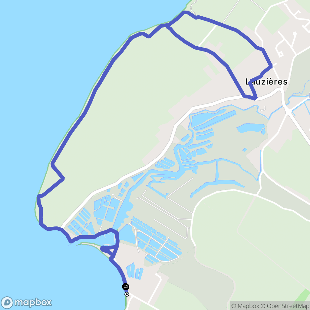 L'Houmeau : carte du parcours de randonnée - France