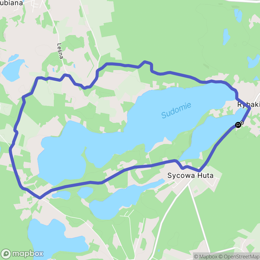 Sycowa Huta: mapa trasy - Poland