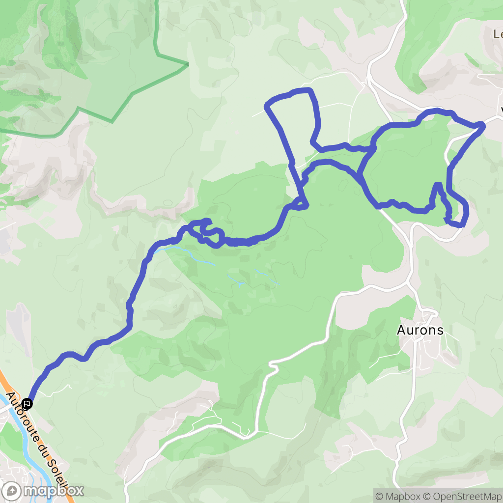 Salon-de-Provence : carte du parcours de randonnée - France