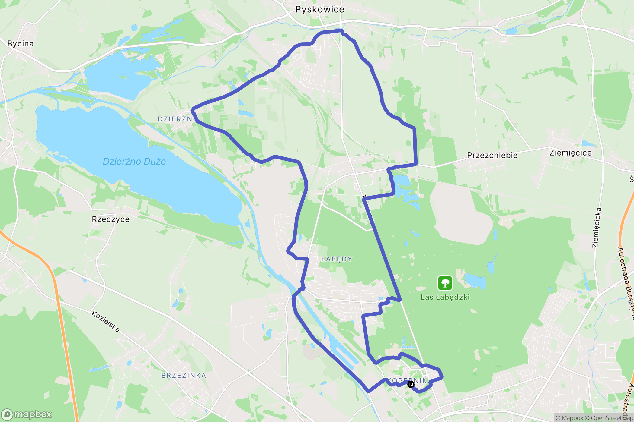 Gliwice: mapa trasy - Poland