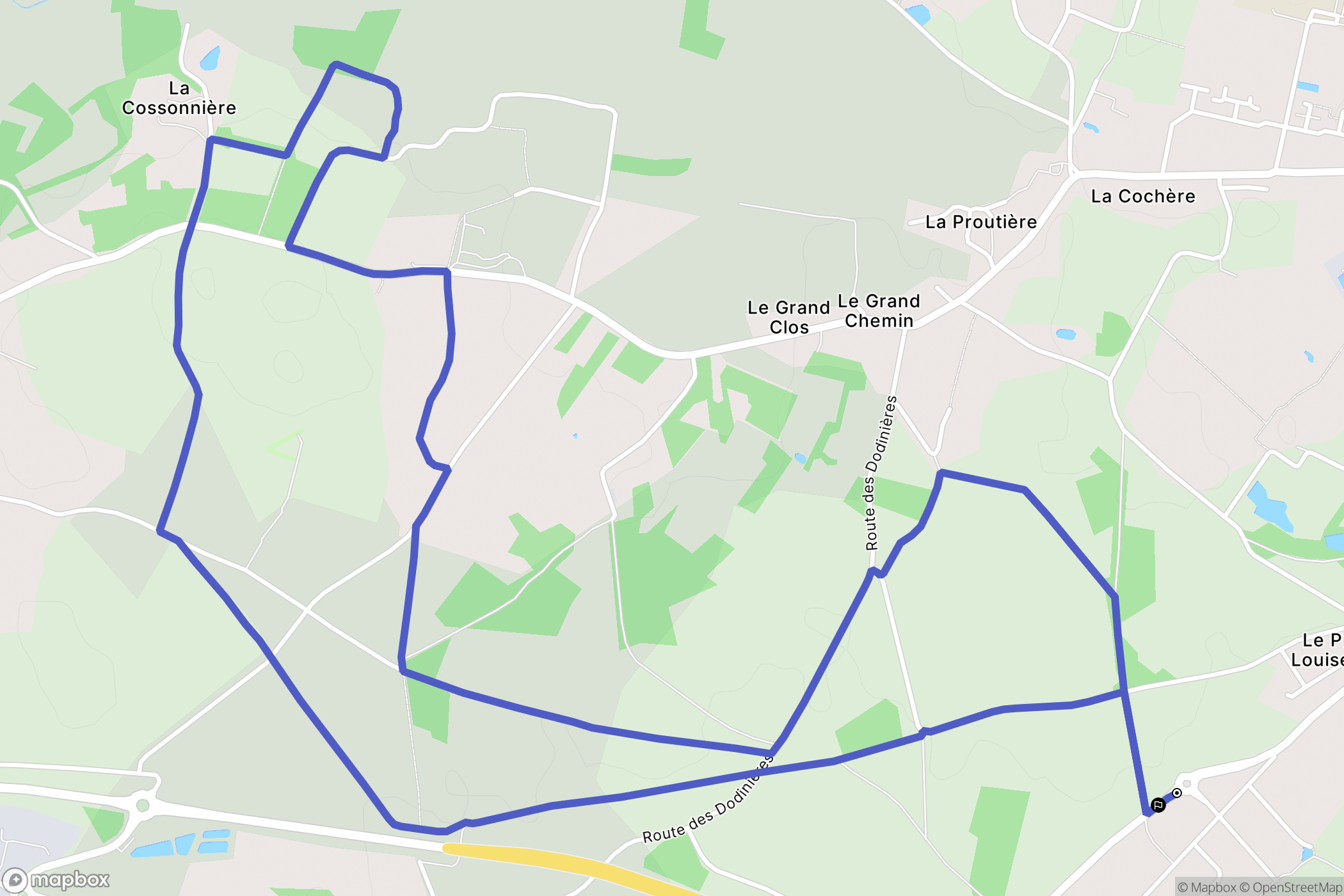Le Pellerin : carte du parcours de randonnée - France