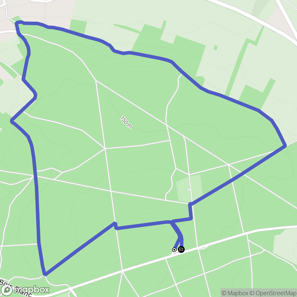 Mornac : carte du parcours de randonnée - France