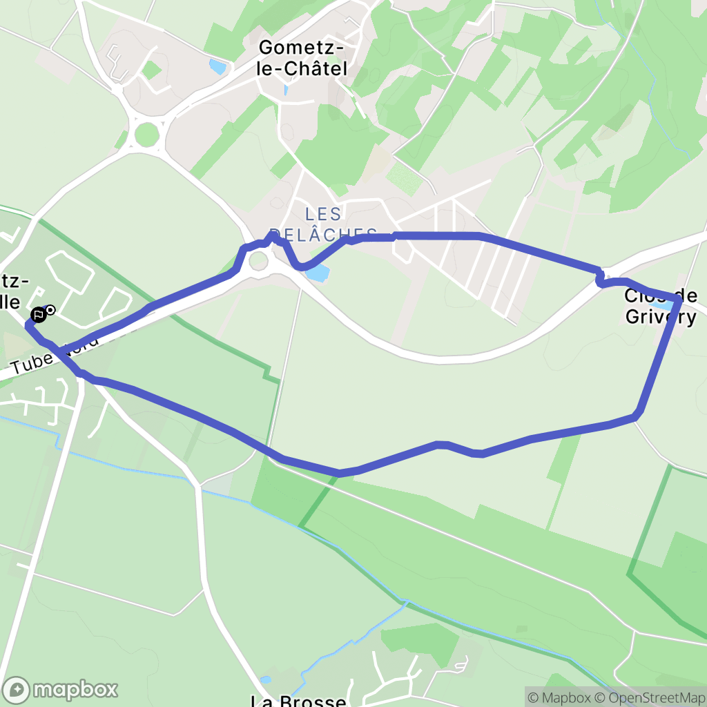 Gometz-la-Ville : carte du parcours de randonnée - France