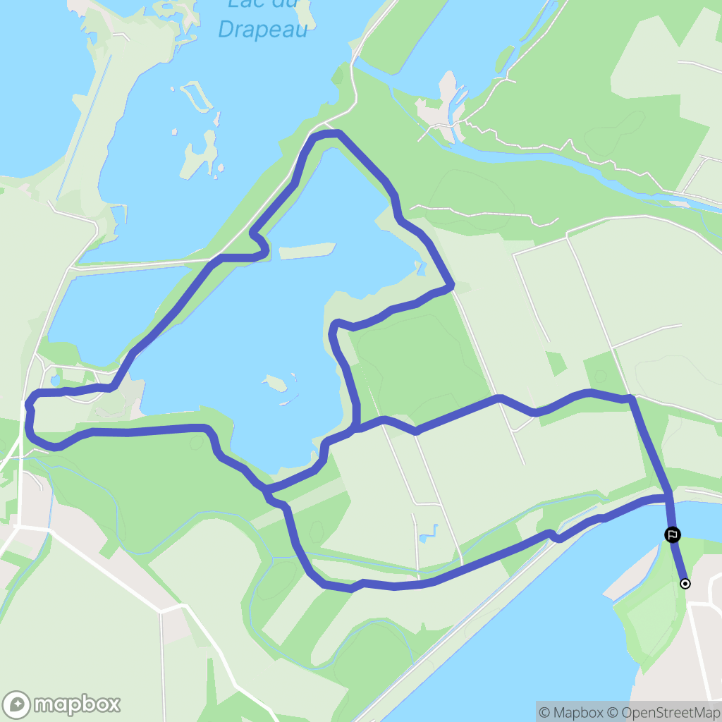 Meyzieu : carte du parcours de randonnée - France