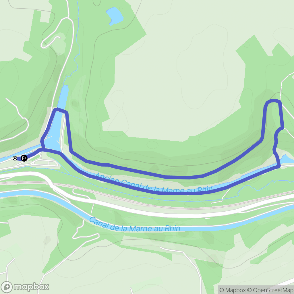 Arzviller : carte du parcours de randonnée - France