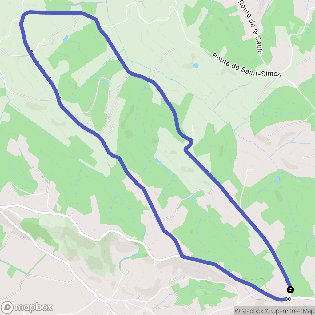 Montastruc : carte du parcours de randonnée - France
