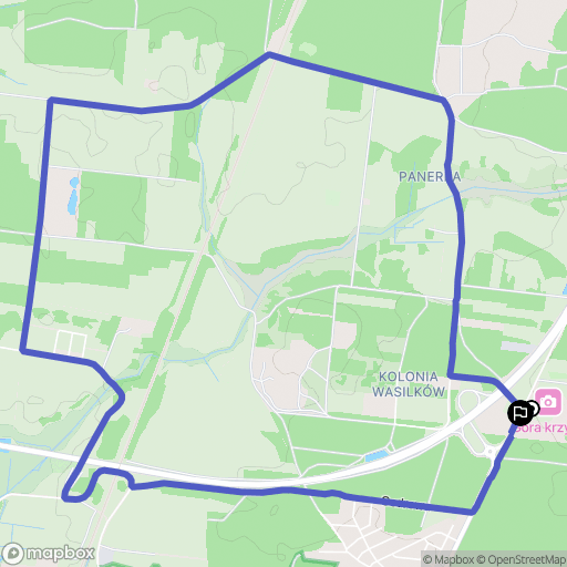 Wasilków: mapa trasy - Poland