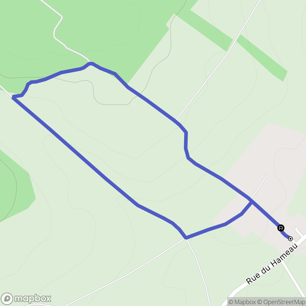 Saint-Fuscien : carte du parcours de randonnée - France