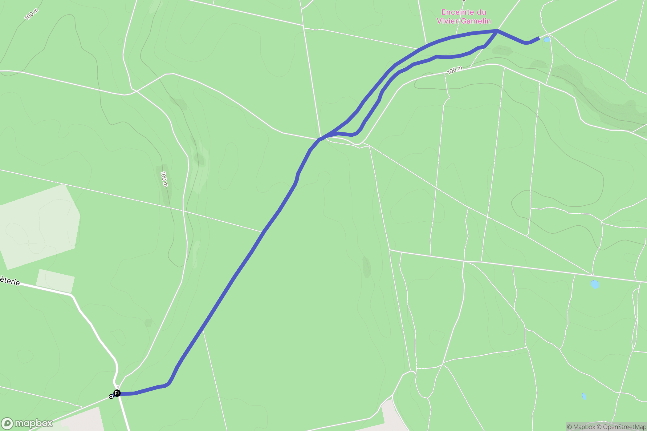 La Londe : carte du parcours de randonnée - France