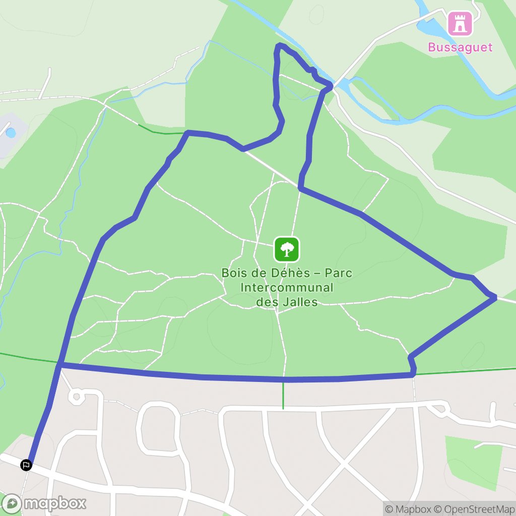 Le Haillan : carte du parcours de randonnée - France