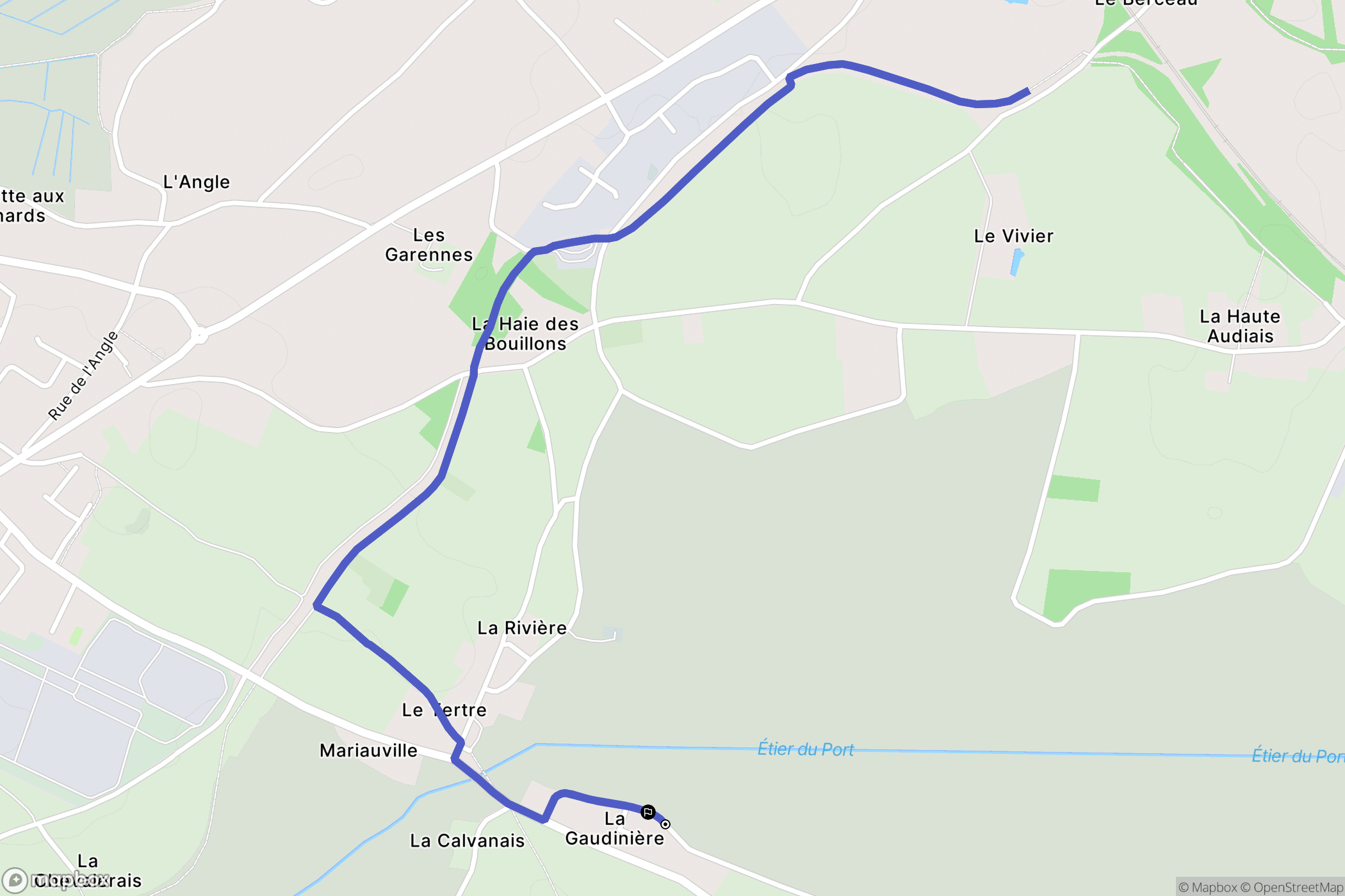 Cordemais : carte du parcours de randonnée - France