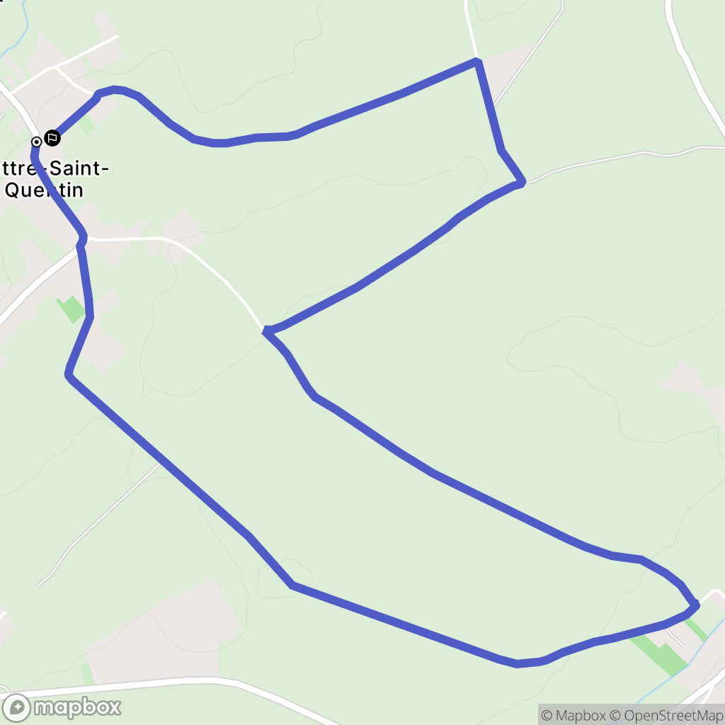 Lattre-Saint-Quentin : carte du parcours de randonnée - France